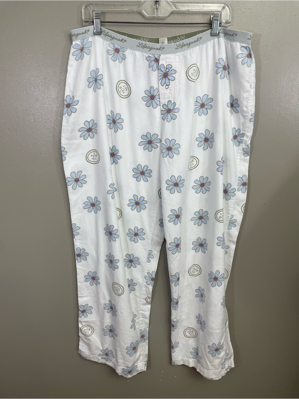 Life is Good Floral Cotton Pajama Pants XL